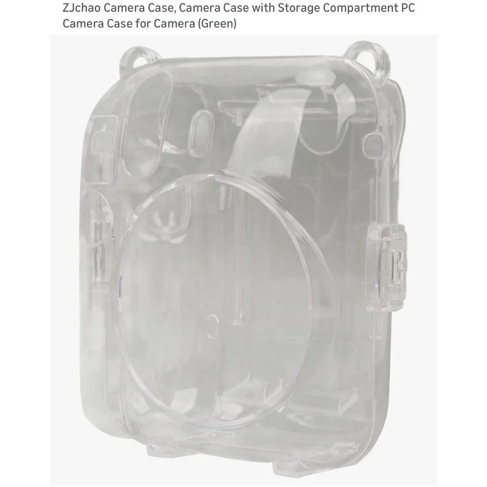 ZJchao Clear Rigid Plastic Camera Case with Strap, Cases/Covers to Fit Camera